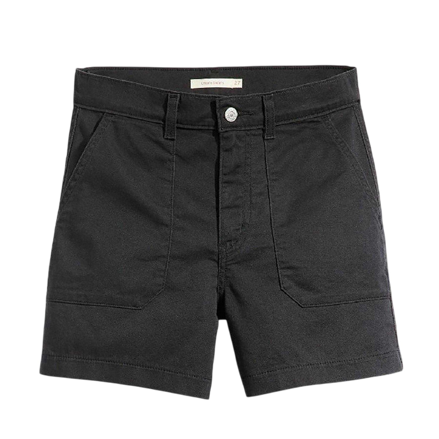 Caviar - Front - Levis Womens-Ladies Utility Pocket High Waist Shorts
