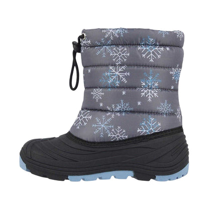 Blue - Back - Nevica Childrens-Kids Explorer Snowflake Winter Boots
