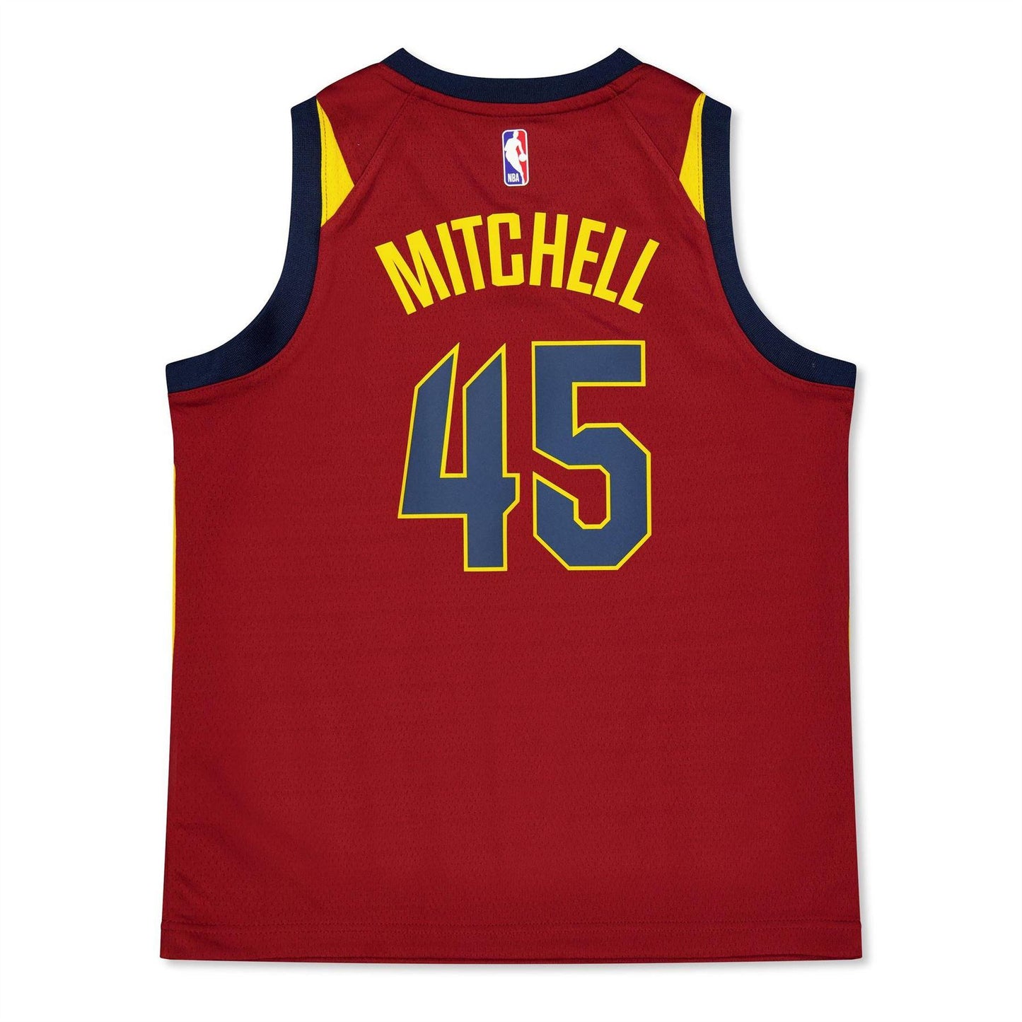 Team Red - Back - Nike Childrens-Kids Mitchell Cleveland Cavaliers Basketball Jersey