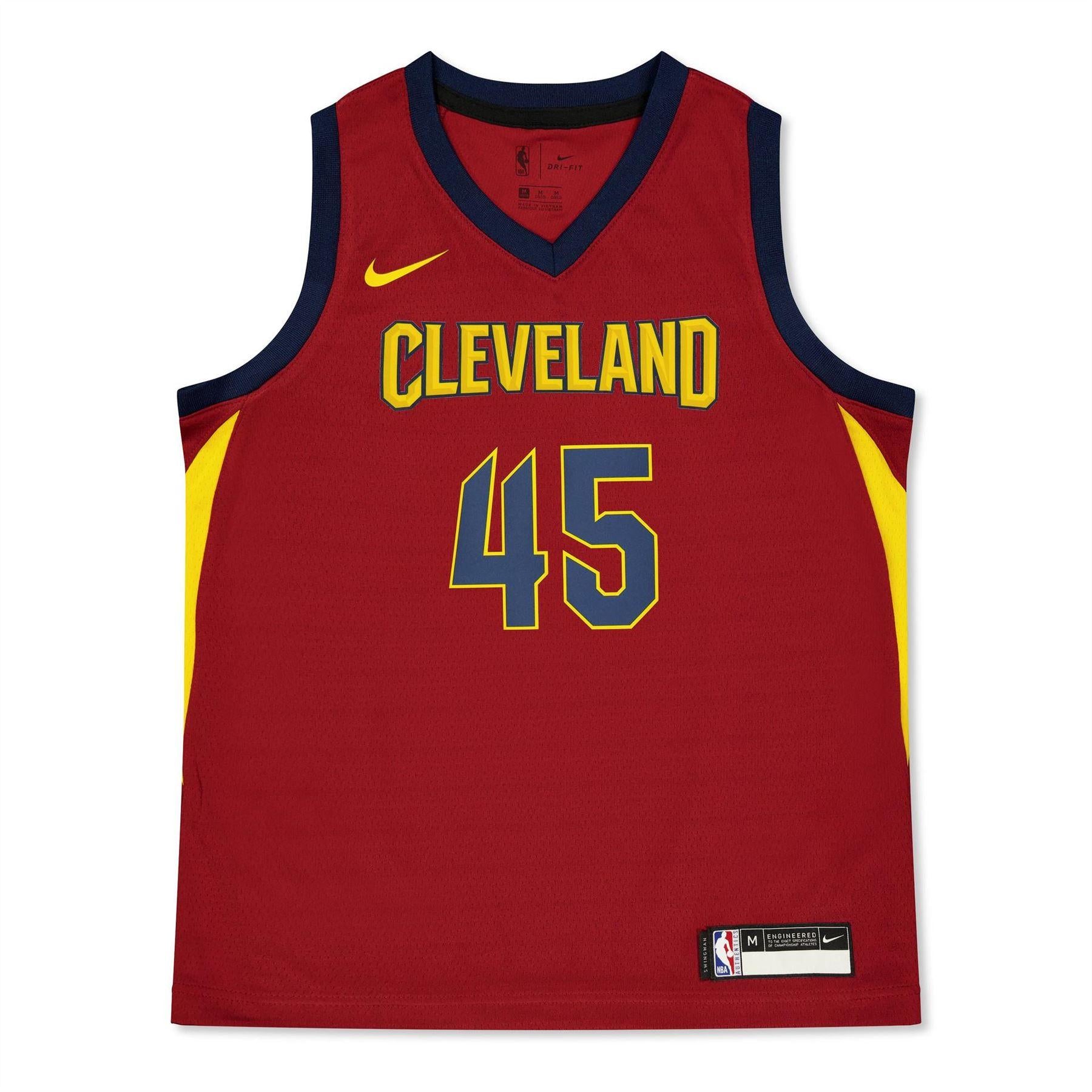 Team Red - Front - Nike Childrens-Kids Mitchell Cleveland Cavaliers Basketball Jersey