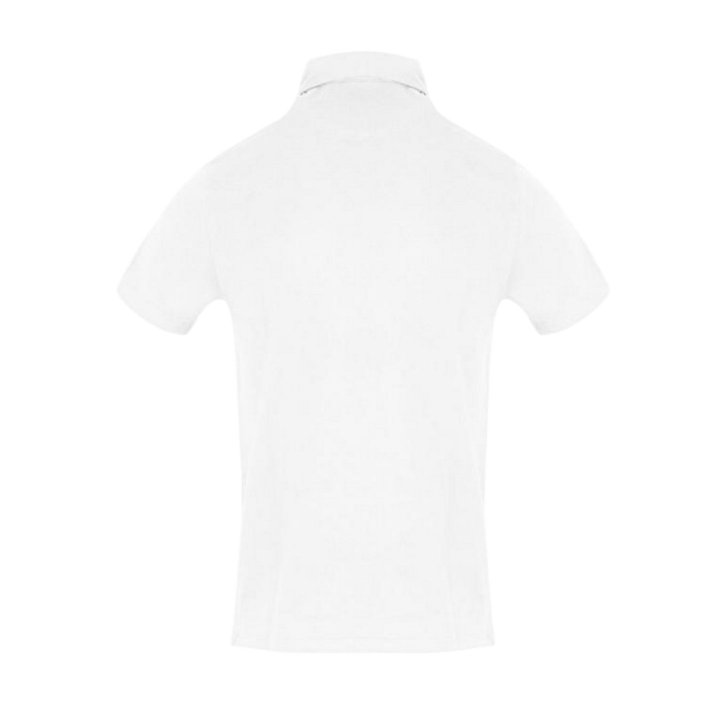 White - Back - Aquascutum Mens Collared Polo Shirt