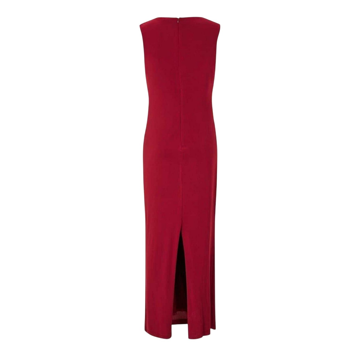 Wine - Back - Biba Womens-Ladies Cinched Waist Maxi Dress