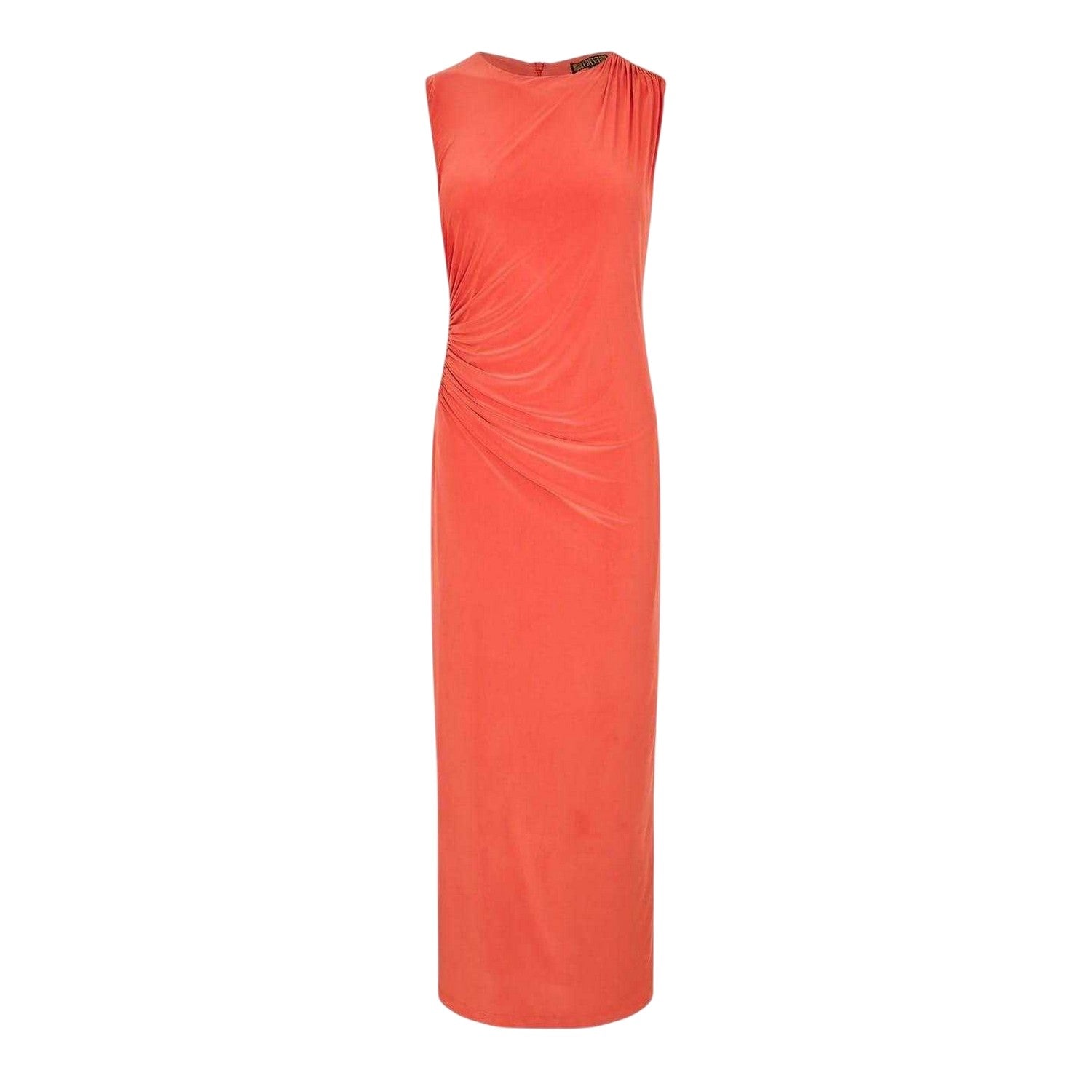 Orange - Front - Biba Womens-Ladies Cinched Waist Maxi Dress