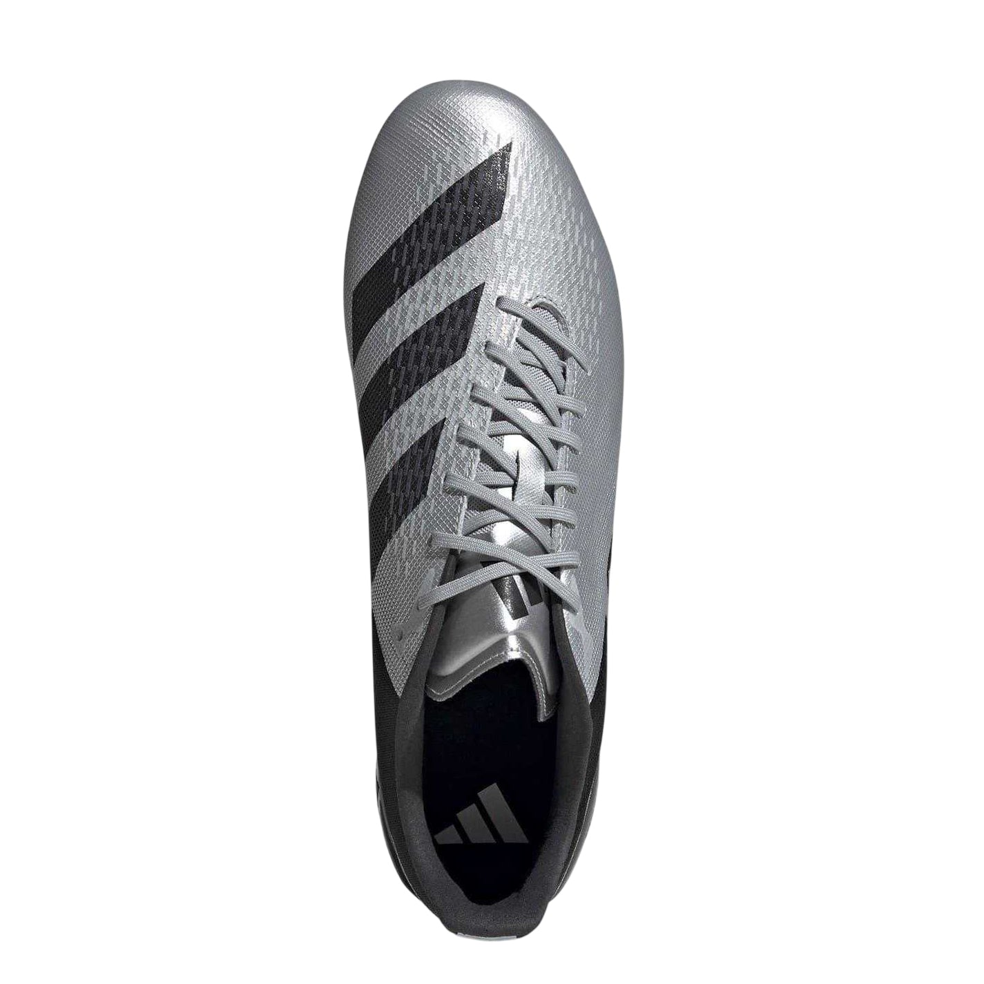 Silver-Black - Lifestyle - Adidas Mens Adizero RS15 Pro Gradient Leather Soft Ground Rugby Boots