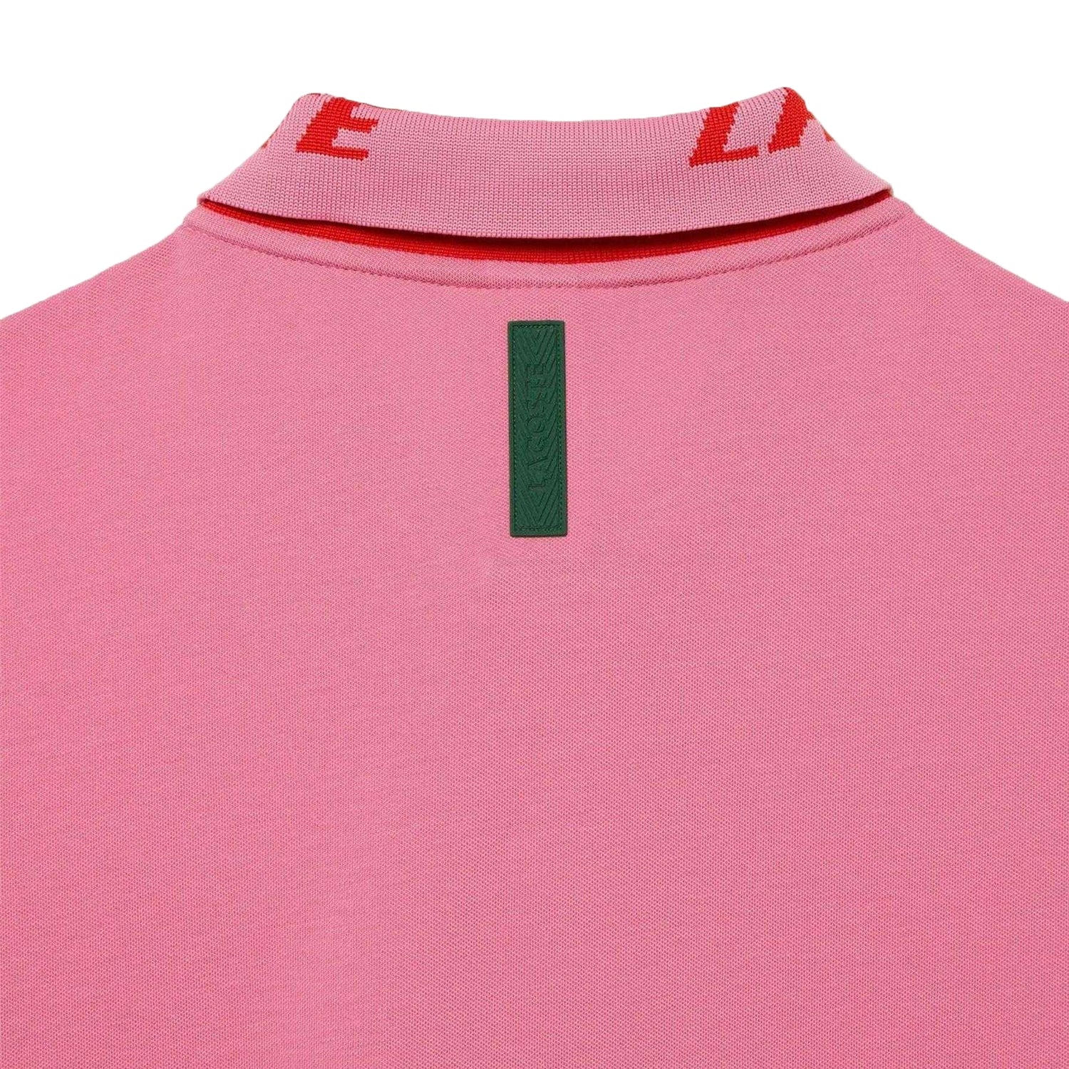 Pink - Side - Lacoste Mens Movement Branded Collar Polo Shirt