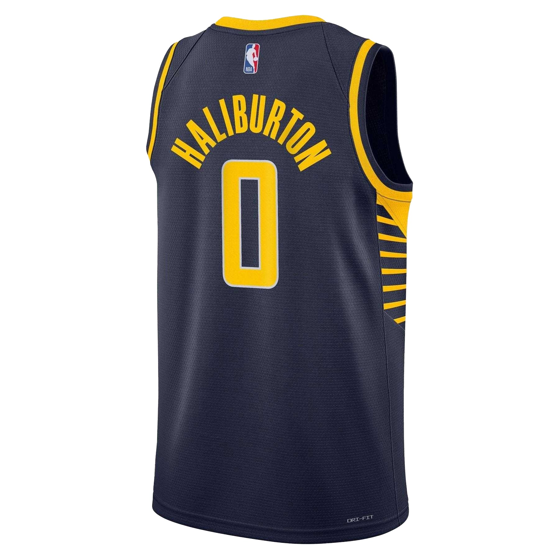 College Navy - Back - Indiana Pacers Childrens-Kids Haliburton Nike Basketball Jersey