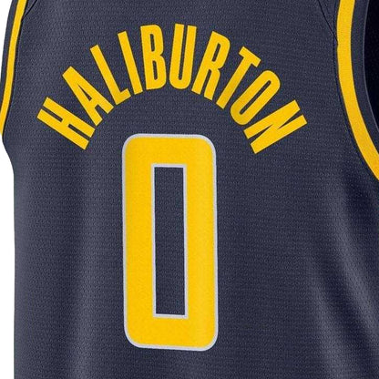College Navy - Side - Indiana Pacers Childrens-Kids Haliburton Nike Basketball Jersey