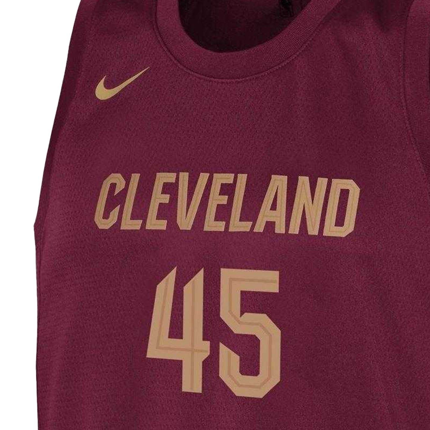 Team Red - Side - Nike Childrens-Kids Mitchell Cleveland Cavaliers Basketball Jersey