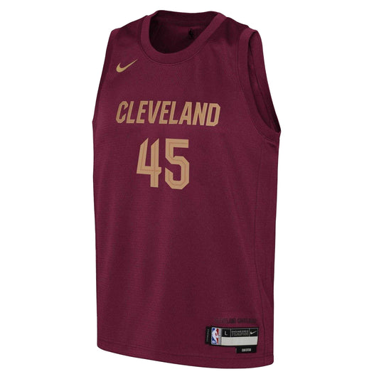 Team Red - Front - Nike Childrens-Kids Mitchell Cleveland Cavaliers Basketball Jersey