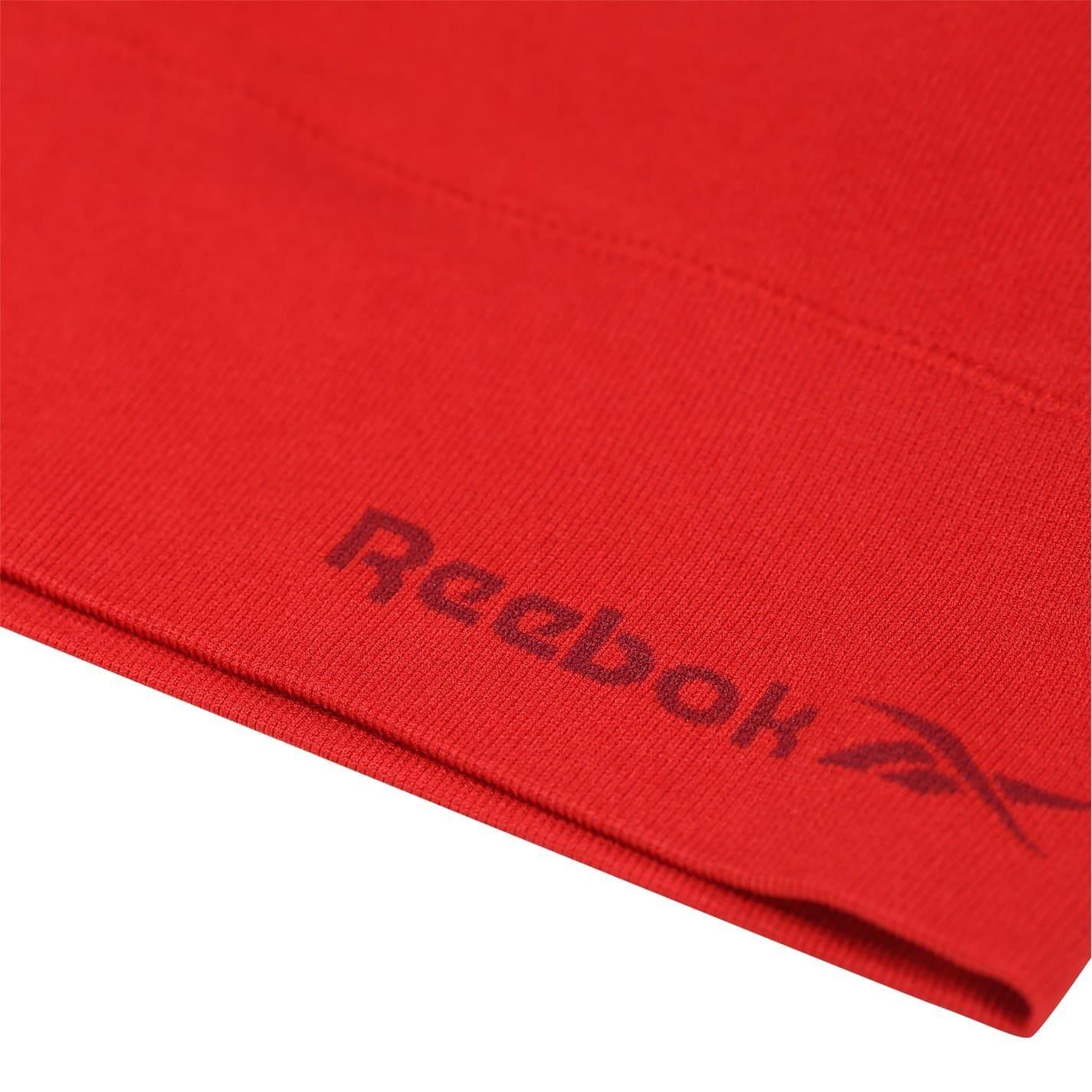 Red - Side - Reebok Womens-Ladies Hatty Seamless Sports Bra