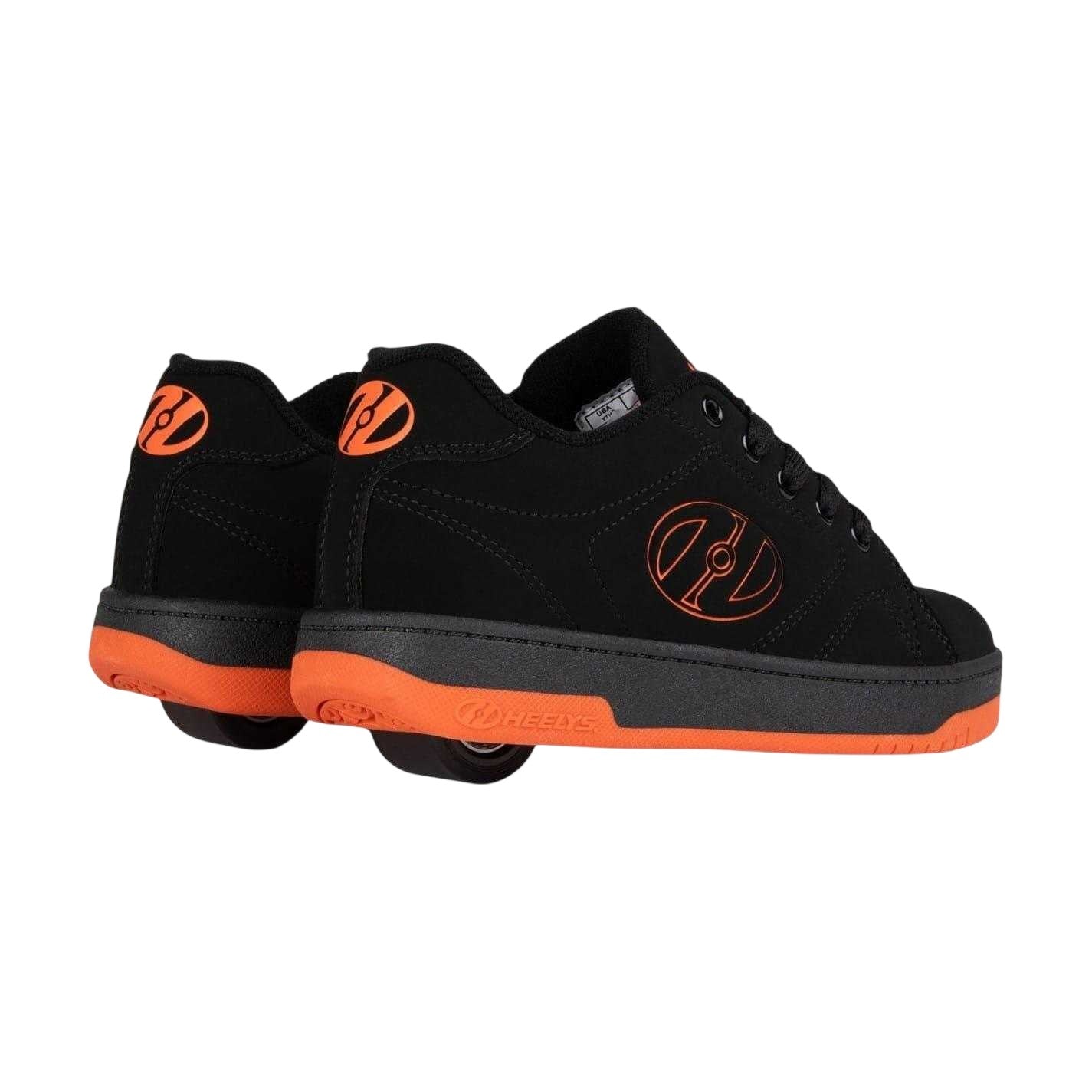 Black-Flame - Back - Heelys Childrens-Kids Propel Canvas Trainers