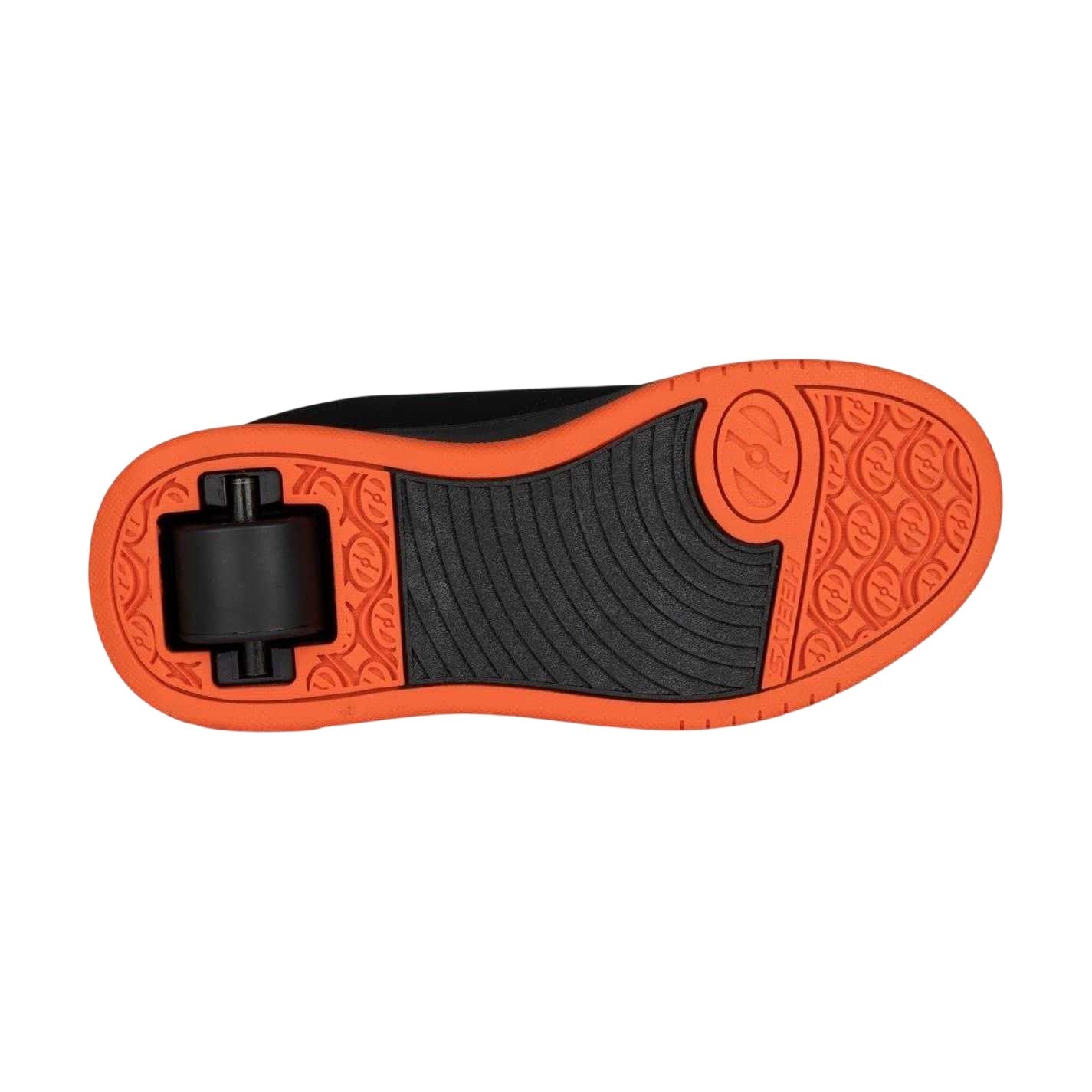 Black-Flame - Side - Heelys Childrens-Kids Propel Canvas Trainers