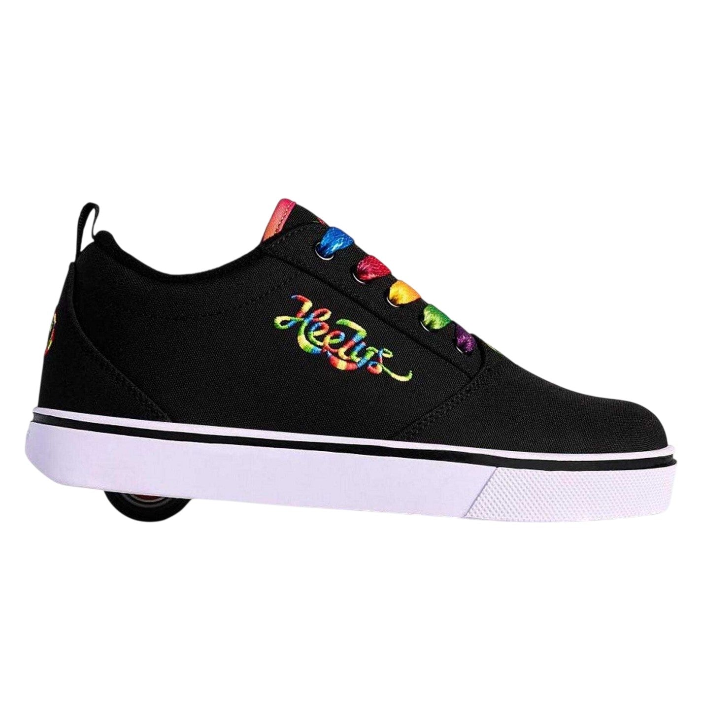 Black-Rainbow - Front - Heelys Childrens-Kids Propel Canvas Trainers