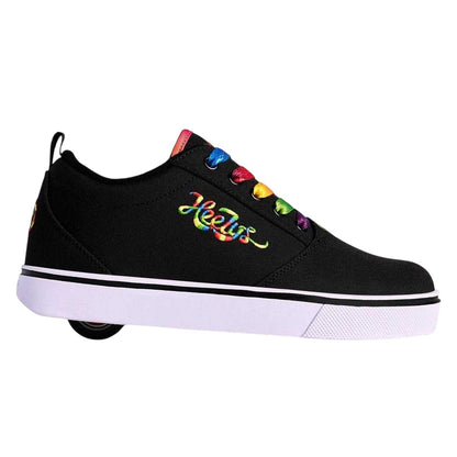 Black-Rainbow - Front - Heelys Childrens-Kids Propel Canvas Trainers