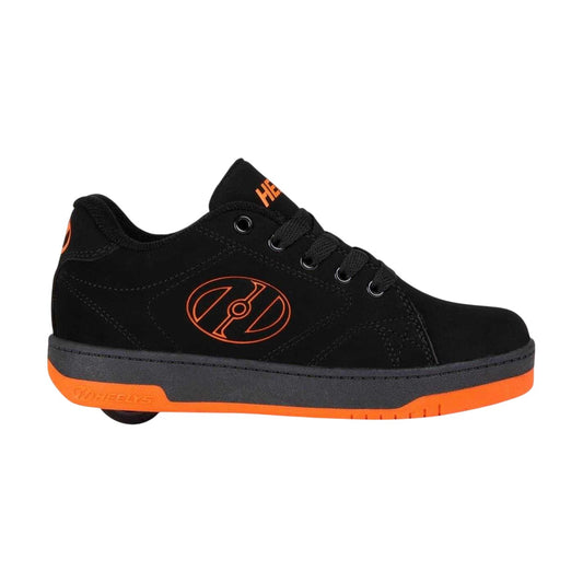 Black-Flame - Front - Heelys Childrens-Kids Propel Canvas Trainers