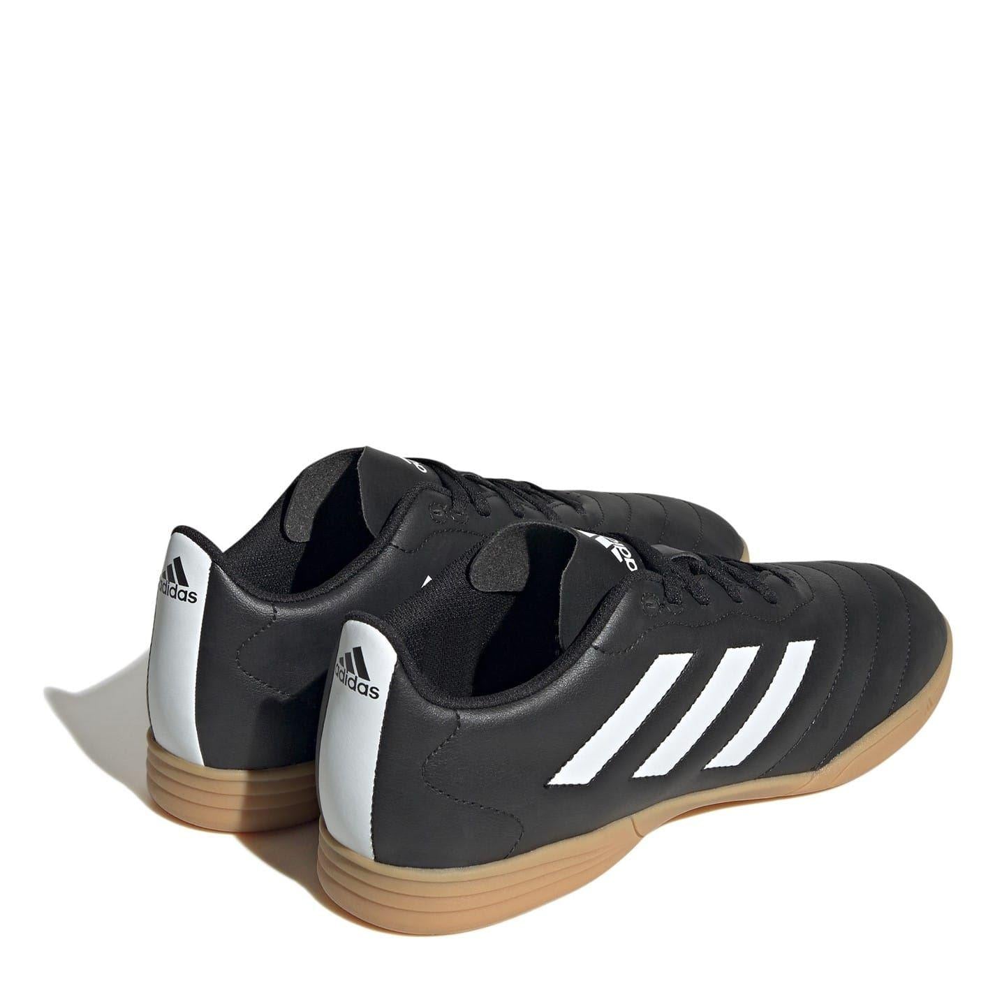 Black-White - Lifestyle - Adidas Mens Goletto VIII Indoor Football Shoes
