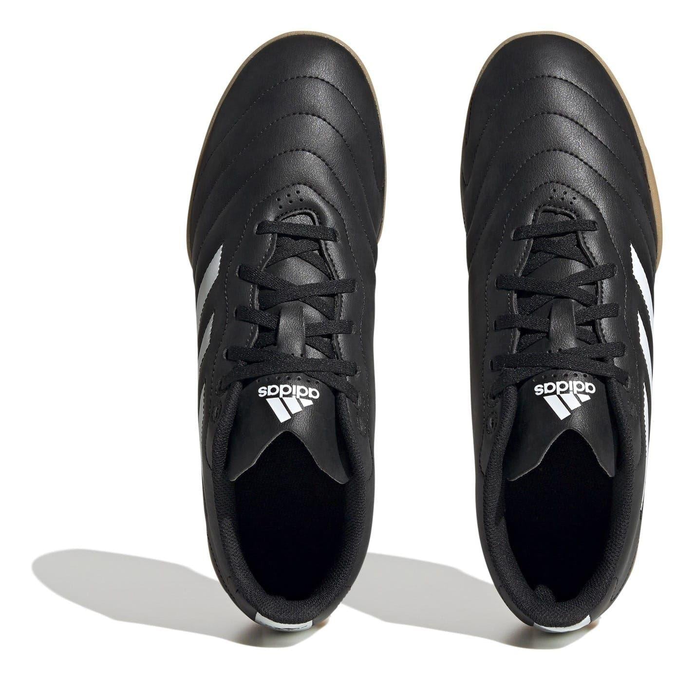 Black-White - Pack Shot - Adidas Mens Goletto VIII Indoor Football Shoes