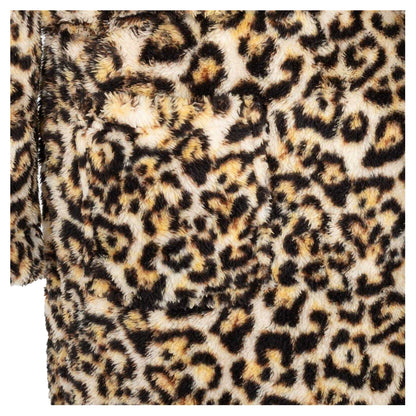 Brown-Black - Lifestyle - Linea Womens-Ladies Leopard Pattern Hooded Robe