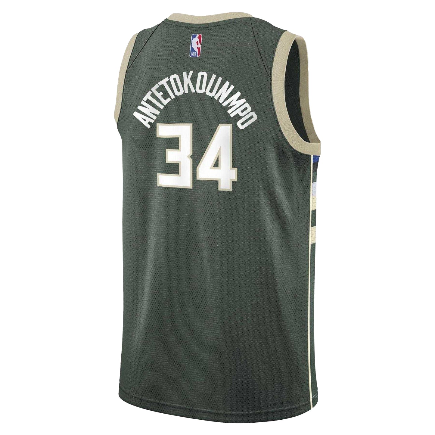 Fir - Back - Nike Childrens-Kids Antetokounmpo Milwaukee Bucks Basketball Jersey