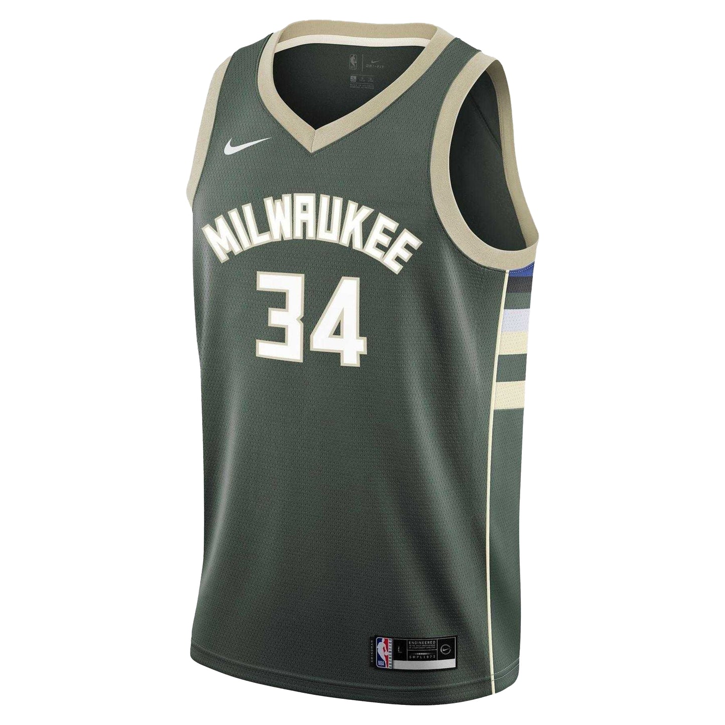 Fir - Front - Nike Childrens-Kids Antetokounmpo Milwaukee Bucks Basketball Jersey