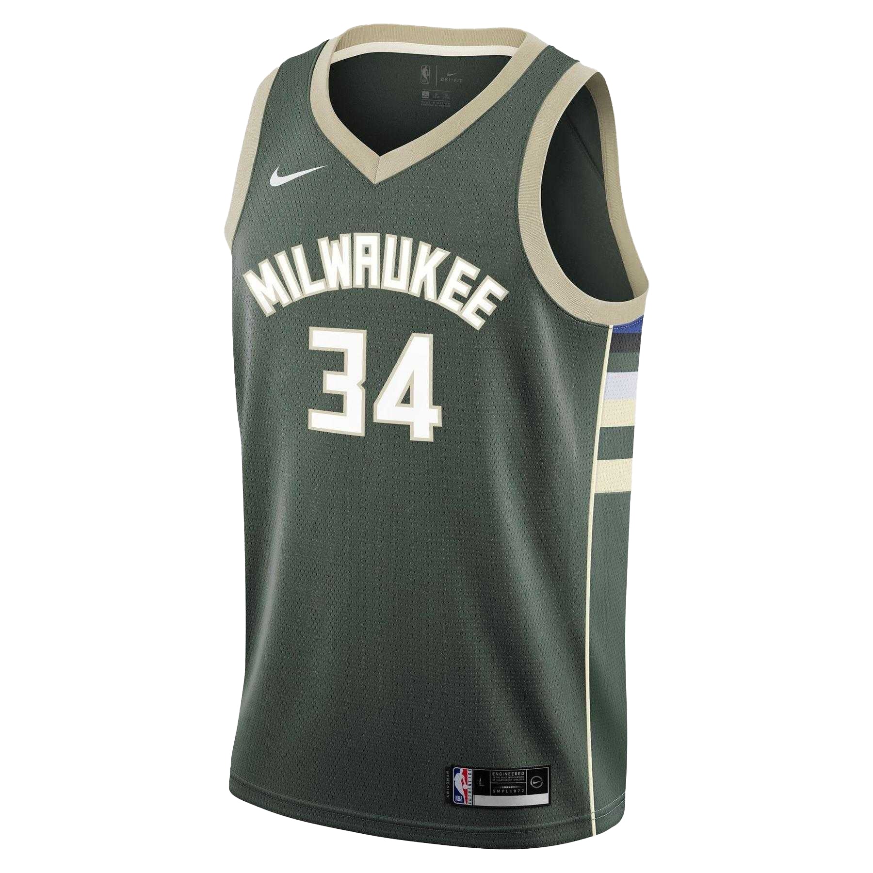 Fir - Front - Nike Childrens-Kids Antetokounmpo Milwaukee Bucks Basketball Jersey