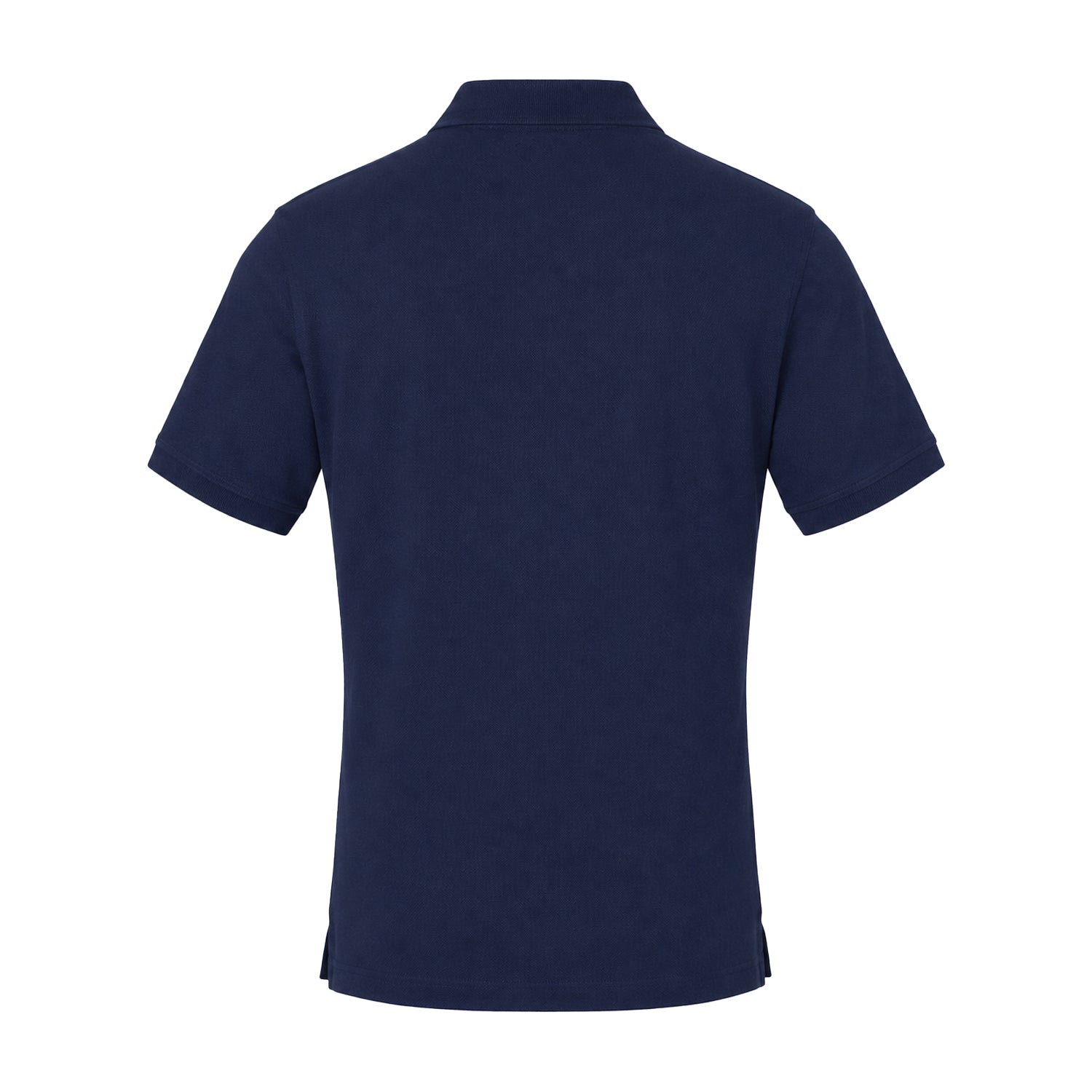 Navy - Back - Aquascutum Mens Cotton Collared Short-Sleeved Polo Shirt