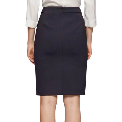 Blue - Back - Boss Womens-Ladies Vilea Pencil Skirt