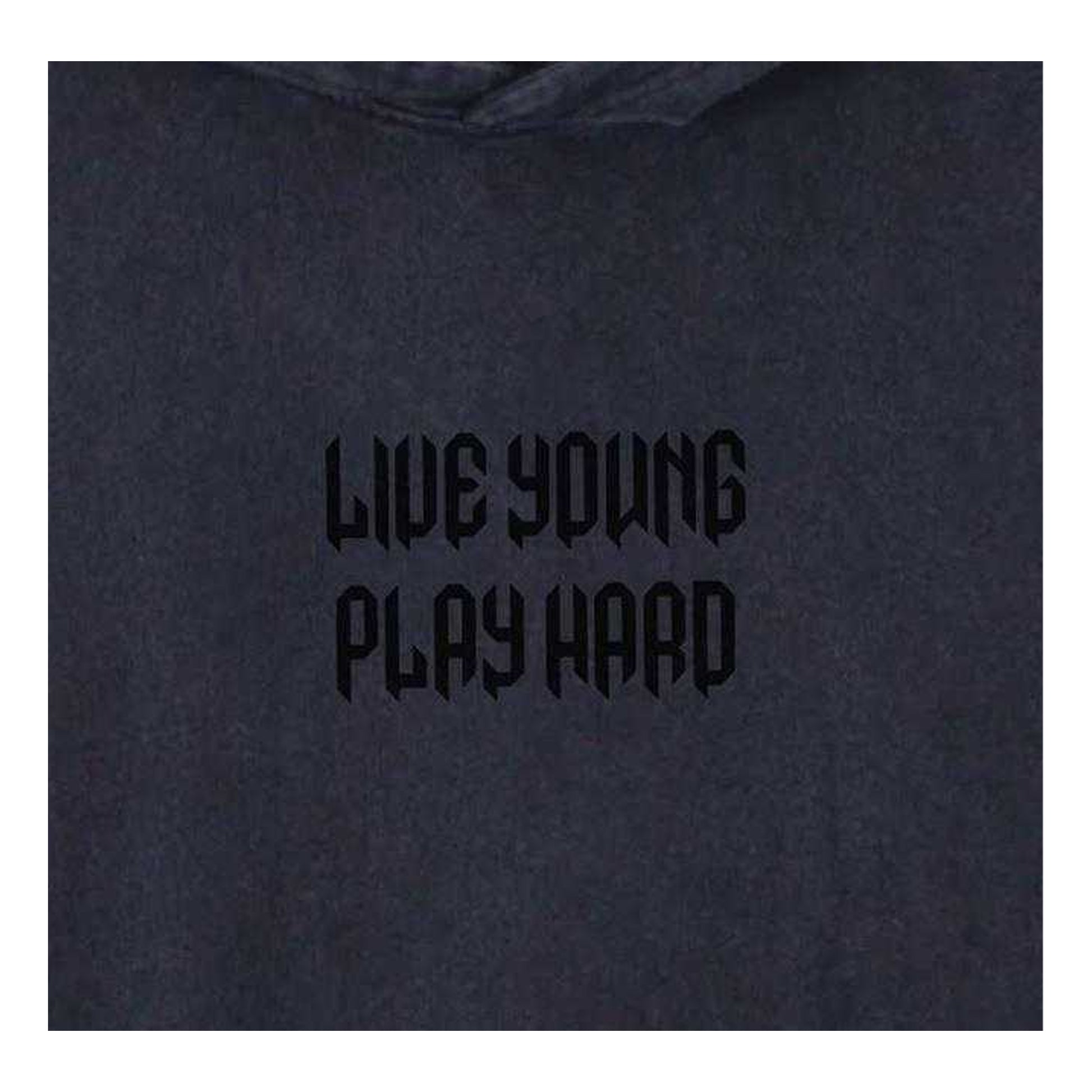 Black - Side - LYPH Mens Live Young Play Hard Hoodie