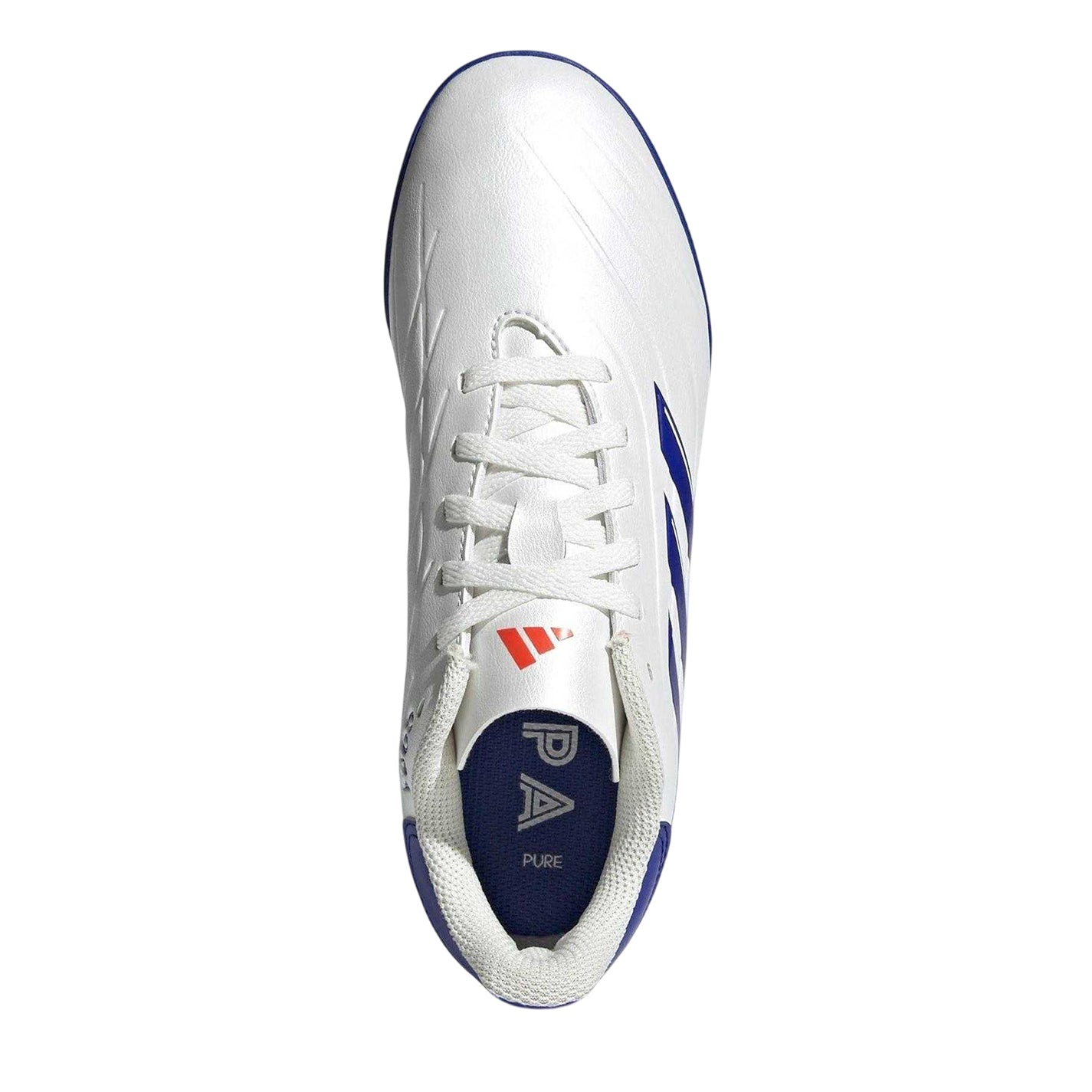 White-Blue - Lifestyle - Adidas Childrens-Kids Copa Pure 2 Club Artificial Ground Football Boots