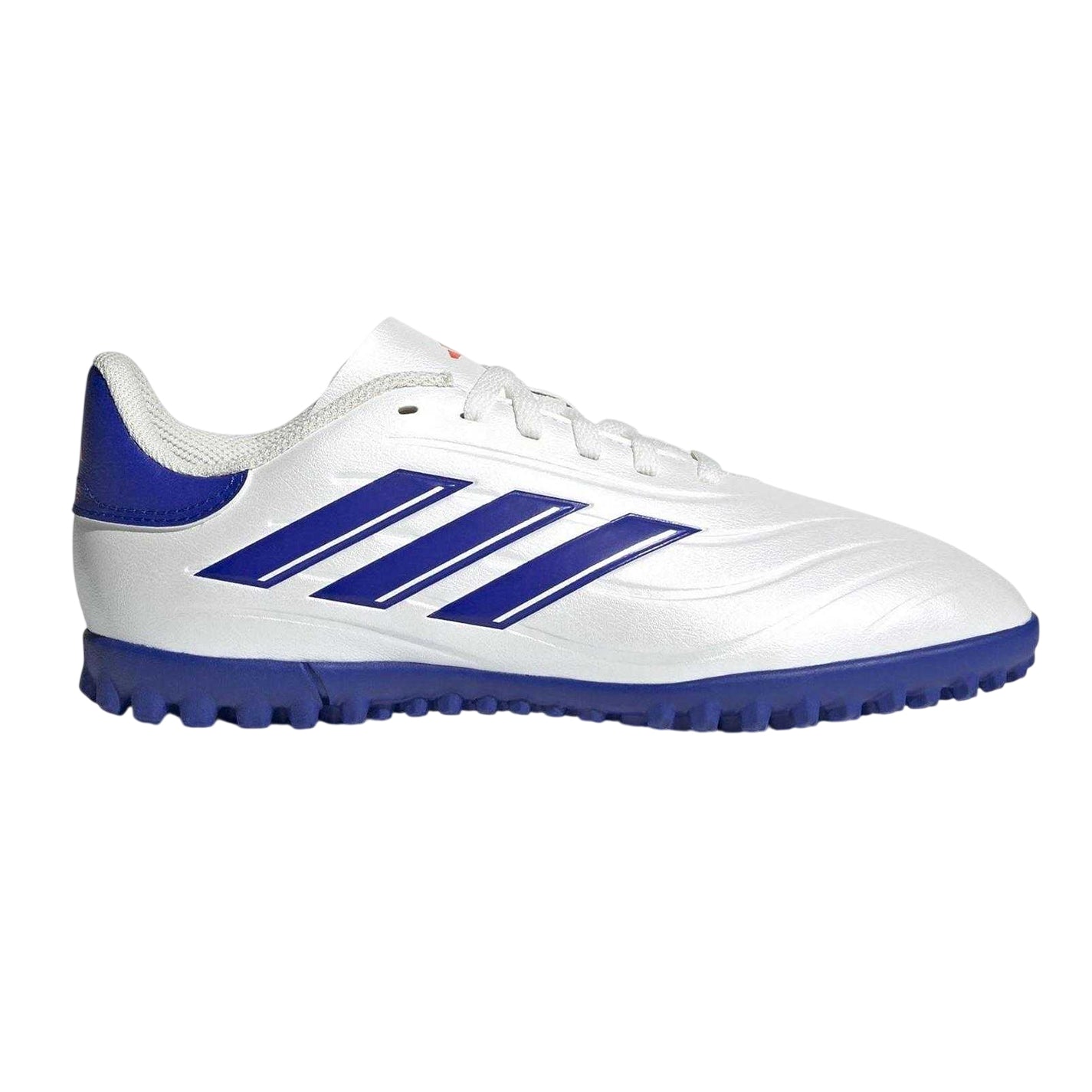 White-Blue - Front - Adidas Childrens-Kids Copa Pure 2 Club Artificial Ground Football Boots