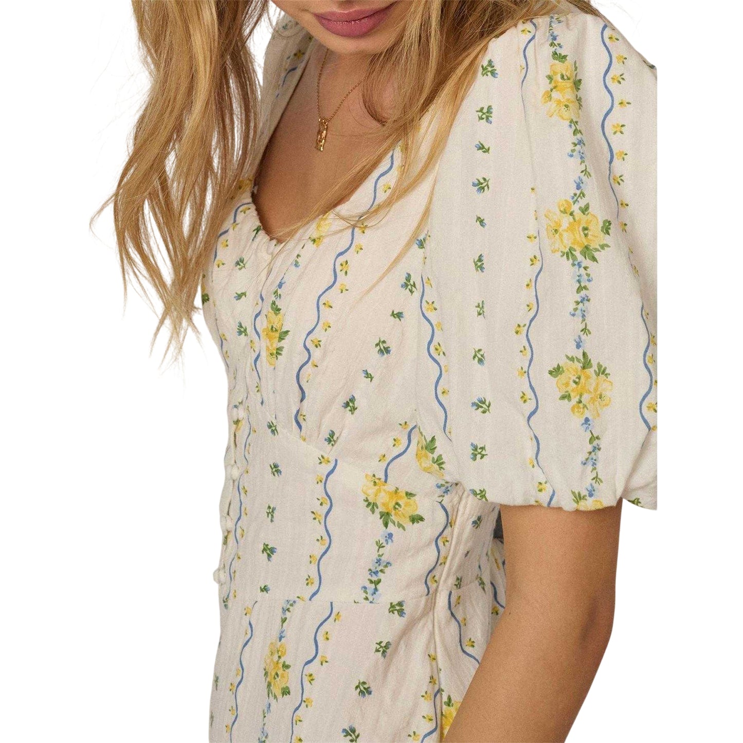 White - Lifestyle - Nobody´s Child Womens-Ladies Melody Floral Midi Dress