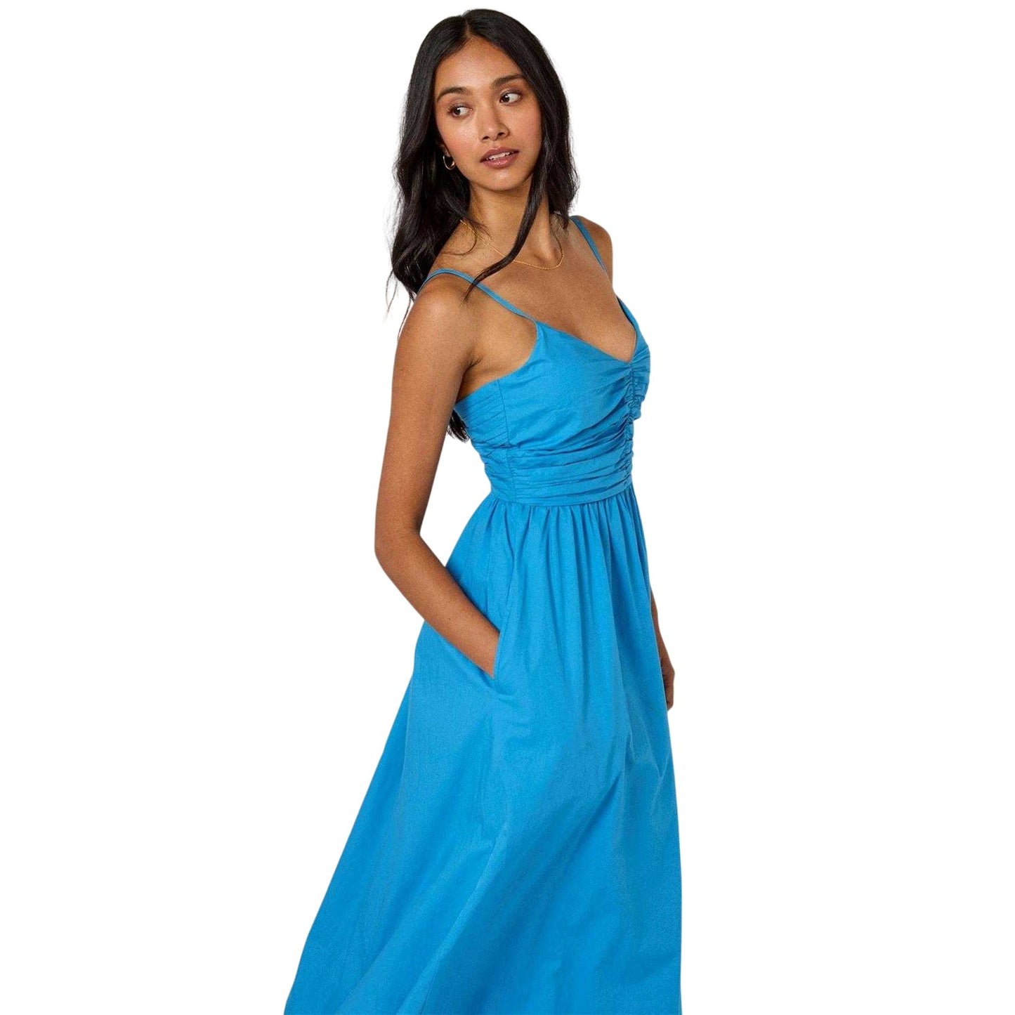Blue - Lifestyle - Nobody´s Child Womens-Ladies Paige Spaghetti Strap Midi Dress