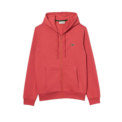 Red - Front - Lacoste Mens Classic Up Full Zip Hoodie
