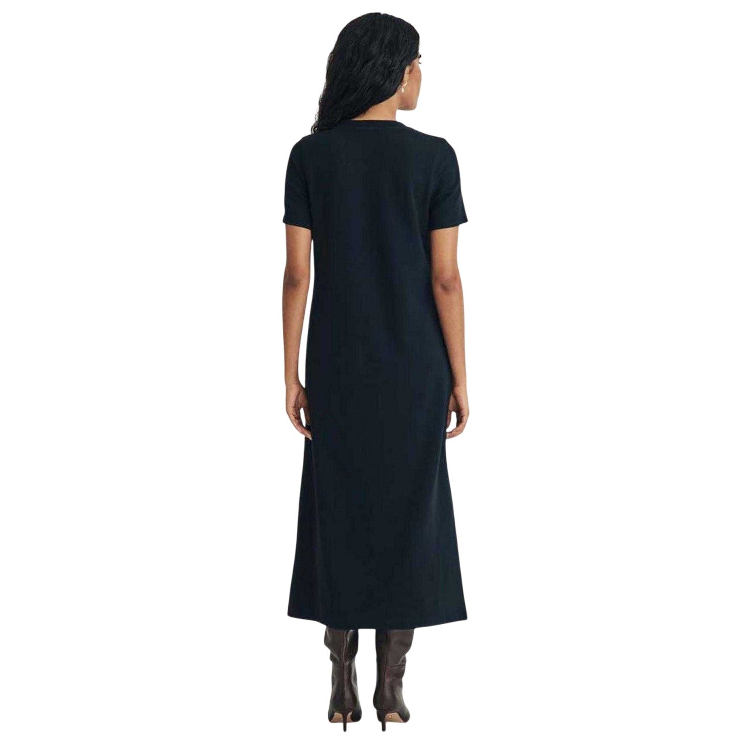 Navy Blue - Back - Nobody´s Child Womens-Ladies A-line T-Shirt Dress