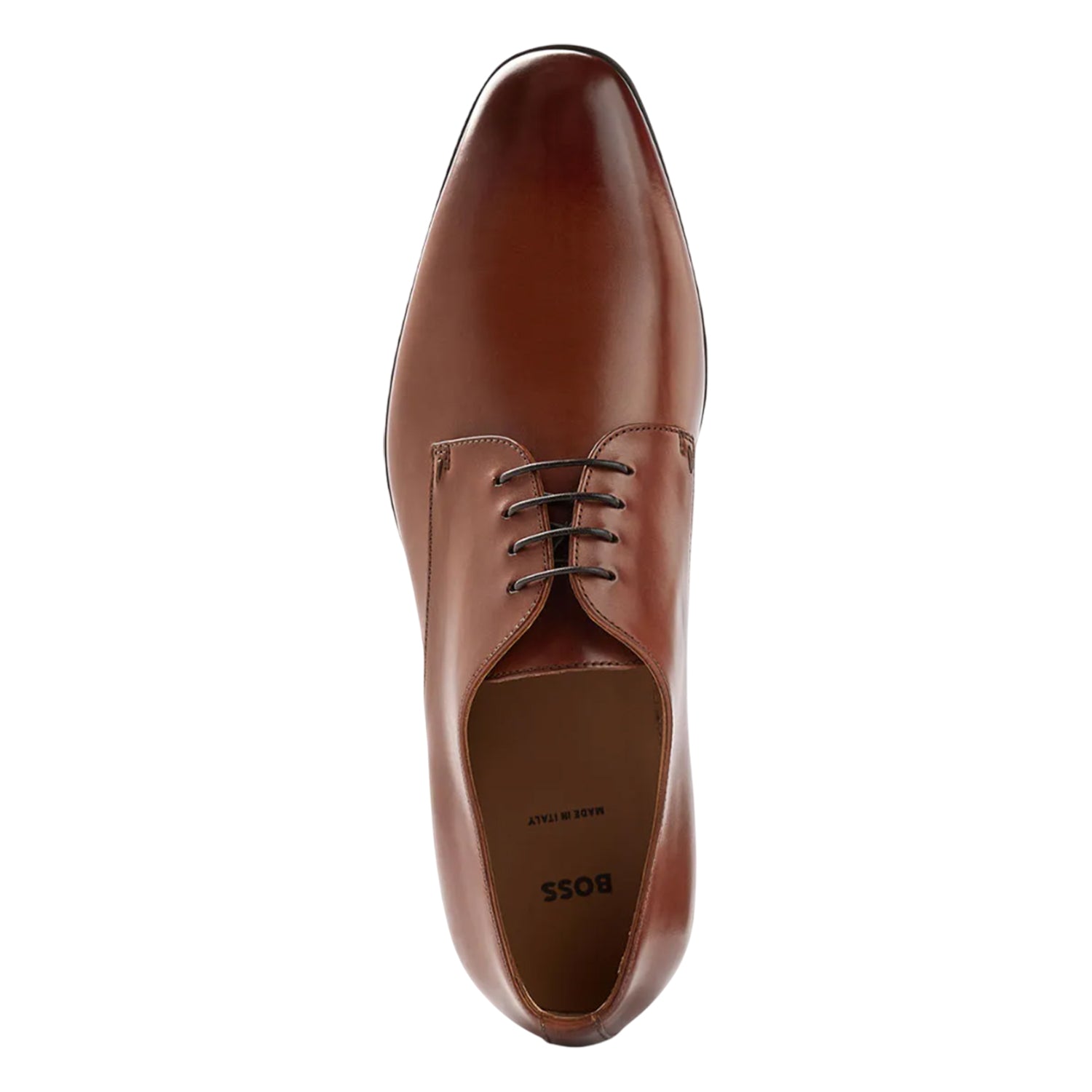 Brown - Pack Shot - Boss Mens Kensington Leather Derby Shoes