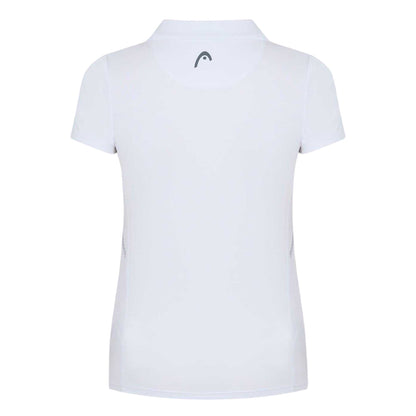 Light Blue - Back - Head Womens-Ladies Club Logo Polo Shirt