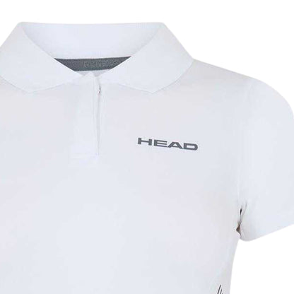 Light Blue - Side - Head Womens-Ladies Club Logo Polo Shirt