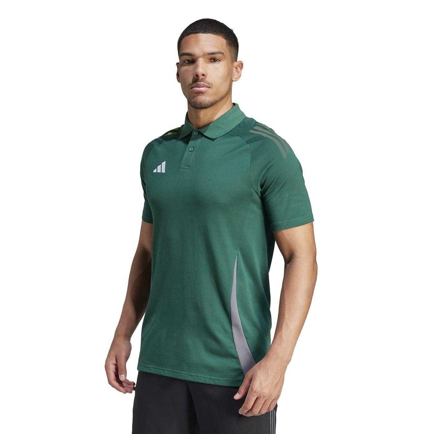 Dark Green - Side - Adidas Mens Tiro 24 Competition Polo Shirt