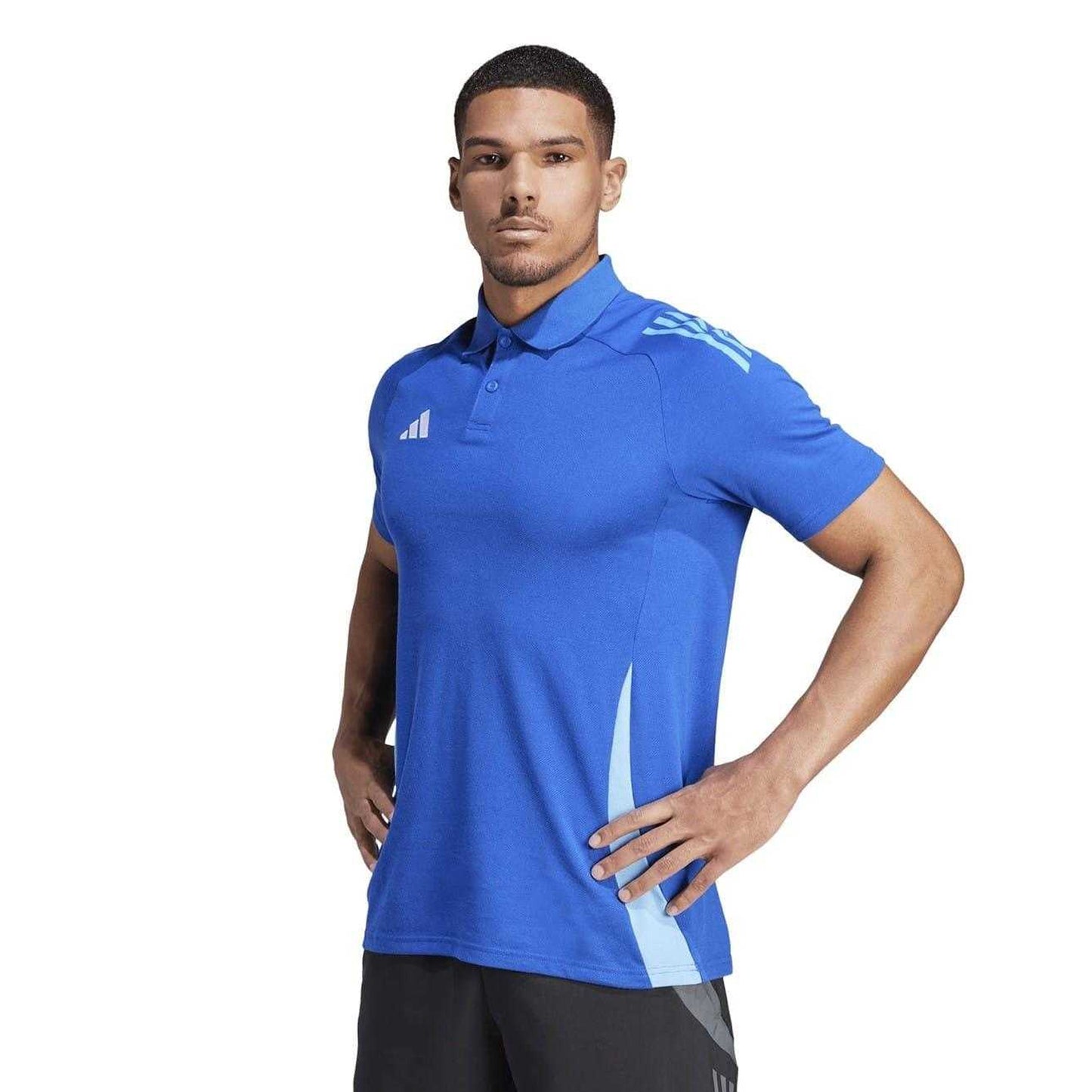 Royal Blue - Side - Adidas Mens Tiro 24 Competition Polo Shirt