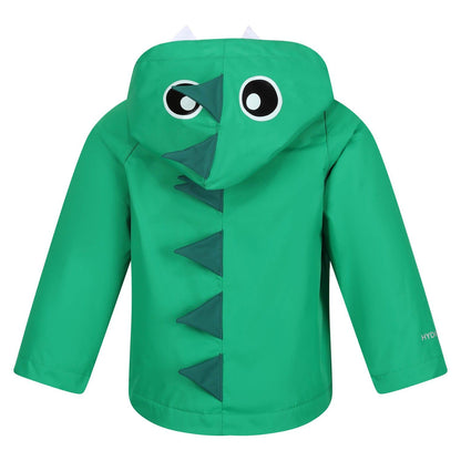 Green - Lifestyle - Regatta Baby Dinosaur Waterproof Jacket