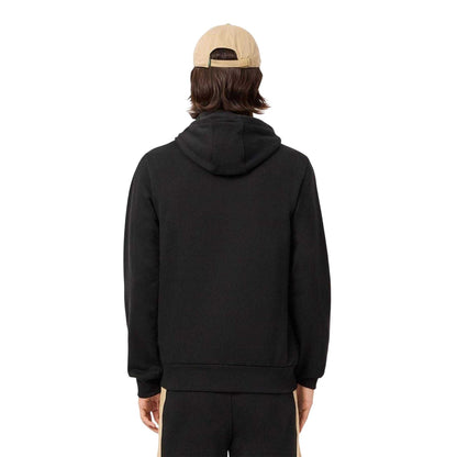 Black - Back - Lacoste Mens Colour Block Hoodie