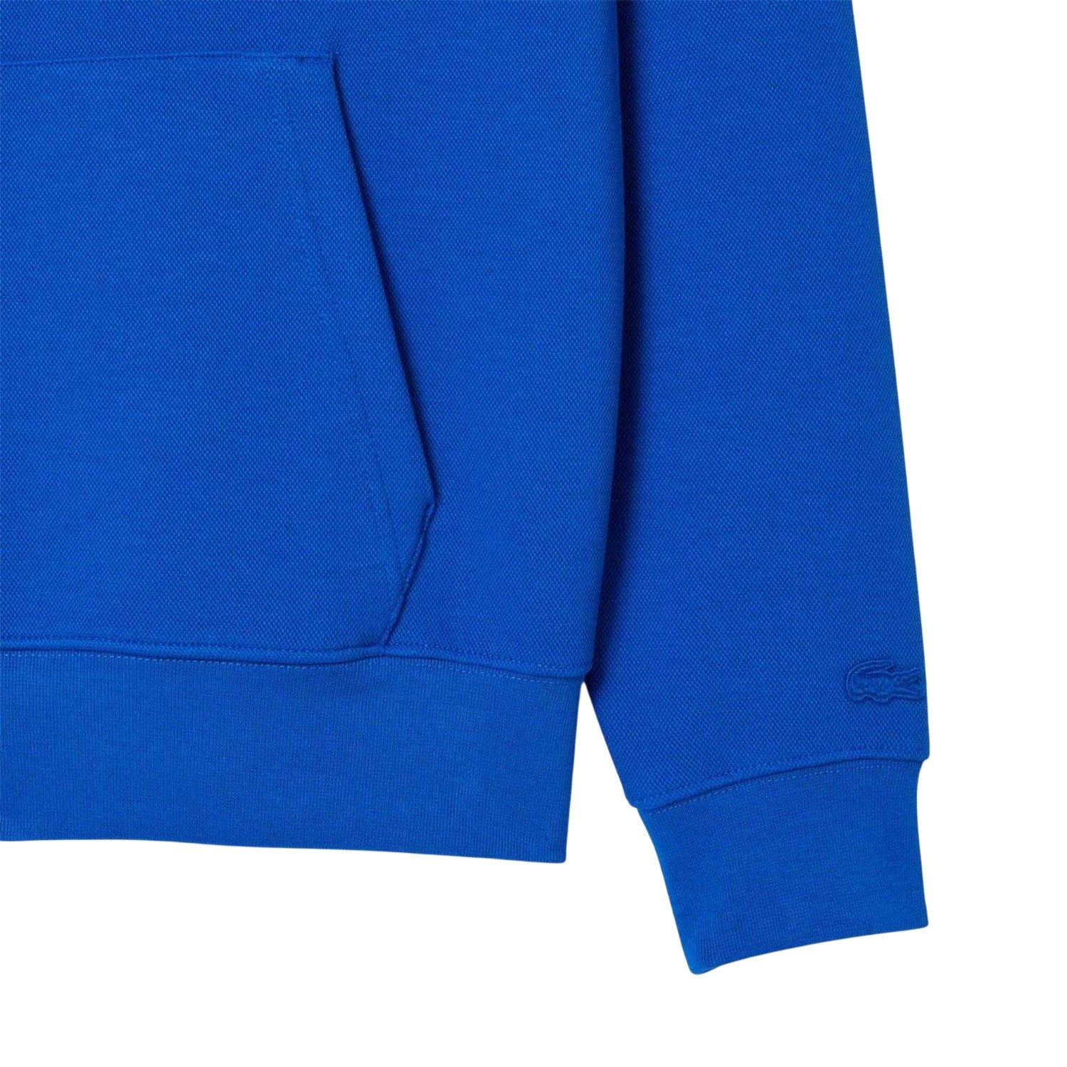 Blue - Lifestyle - Lacoste Mens Double-Face Cotton Pique Hoodie