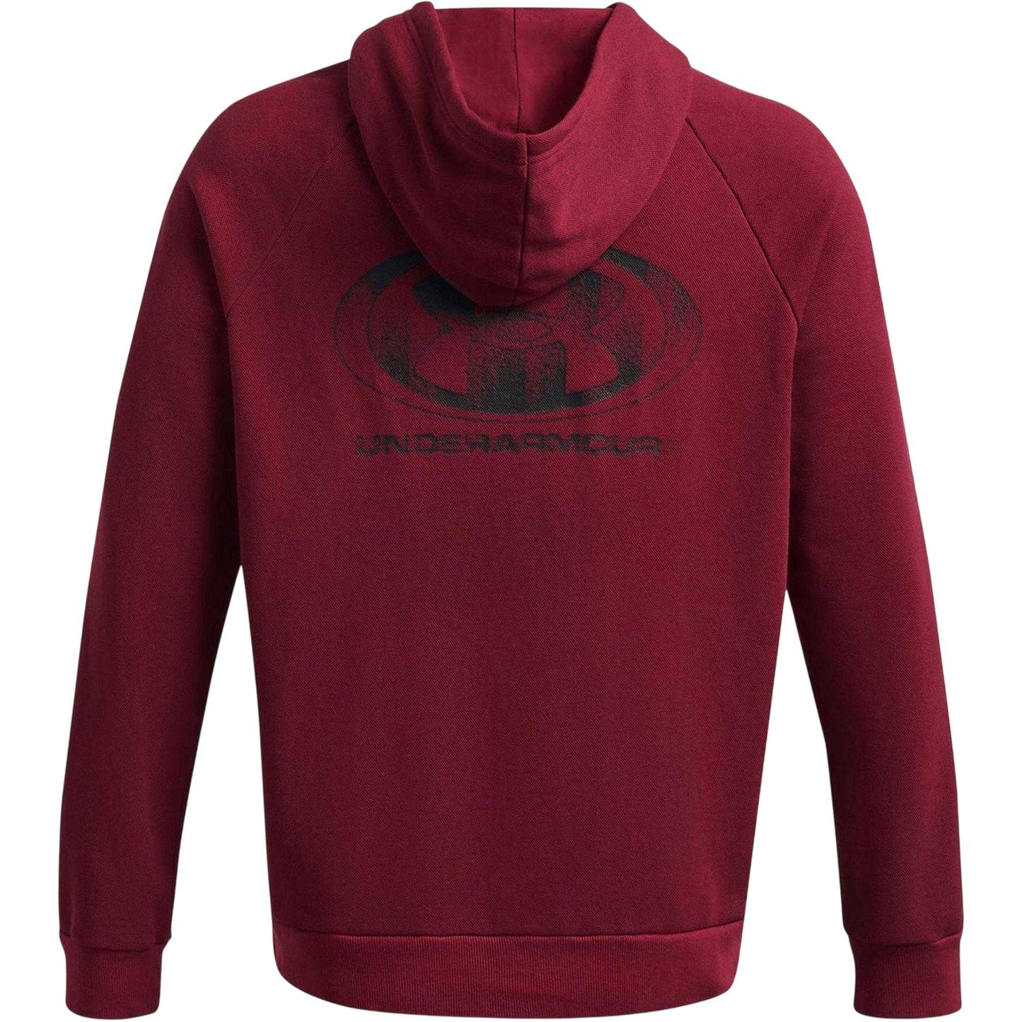 Red - Back - Under Armour Mens Rival Raglan Drawstring Hoodie