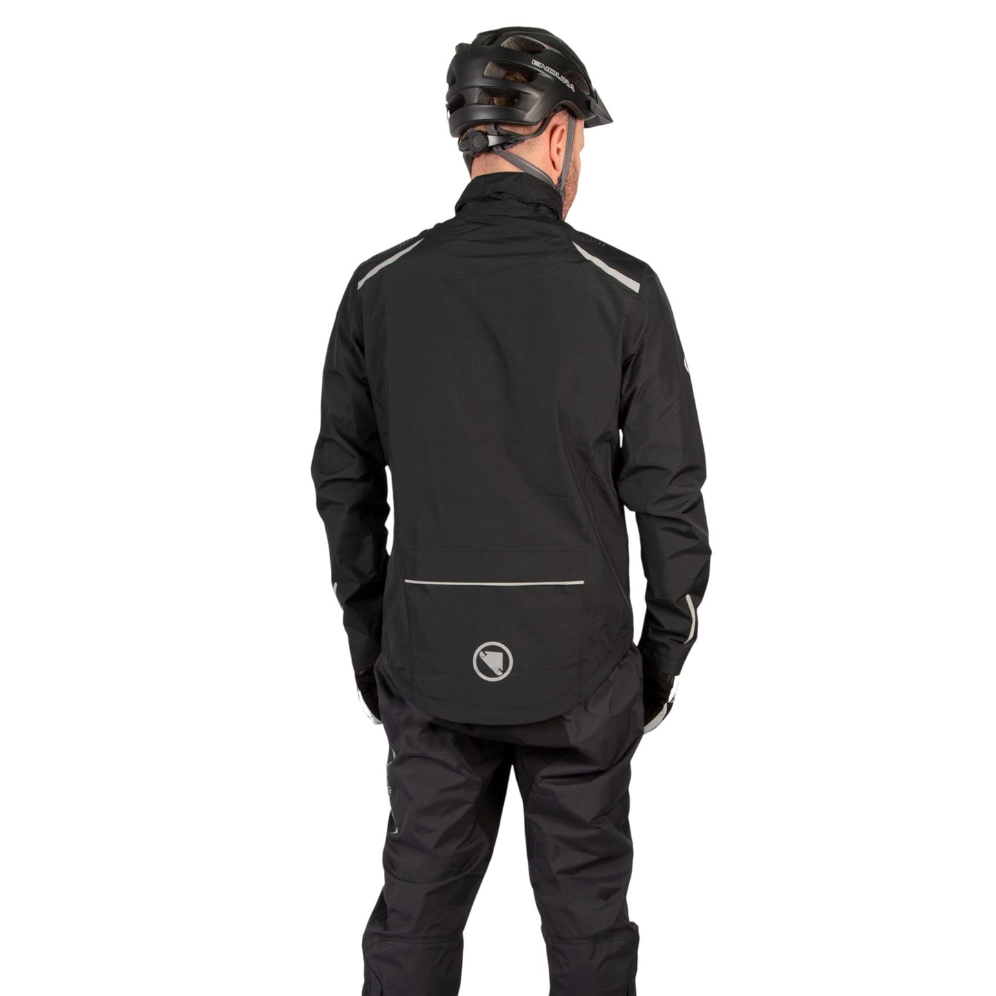 Black - Side - Endura Mens Hummvee Performance Waterproof Cycling Jacket