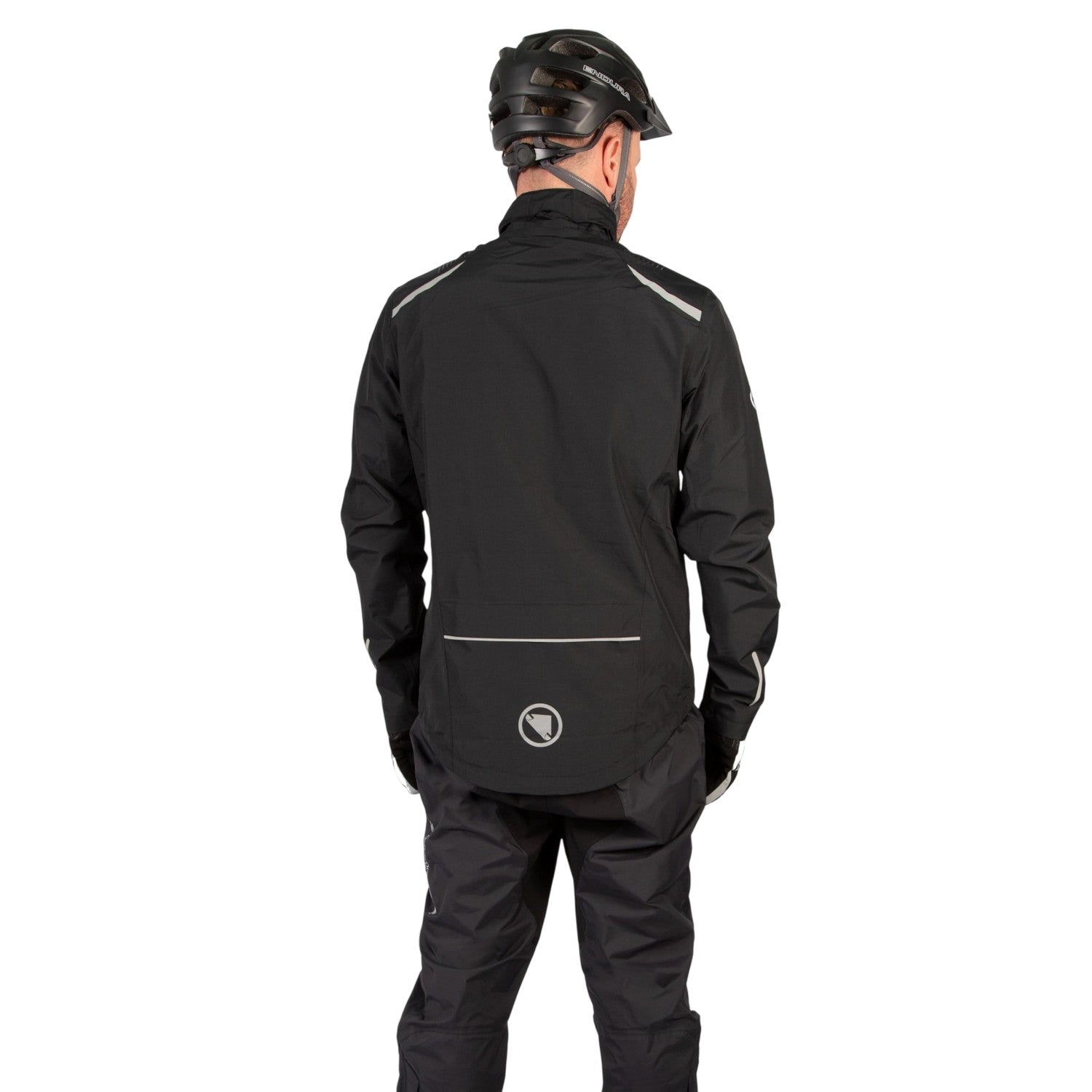 Black - Side - Endura Mens Hummvee Performance Waterproof Cycling Jacket