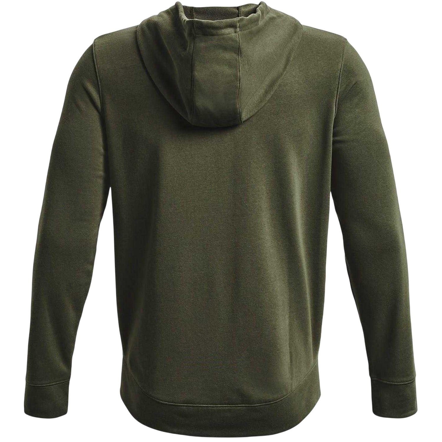Green - Back - Under Armour Mens Rival Long-Sleeved Full Zip Hoodie
