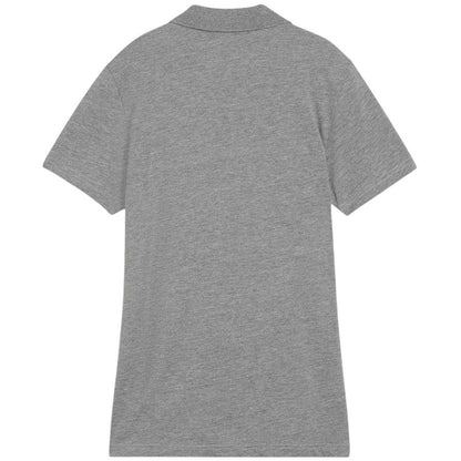 Grey - Back - Puma Womens-Ladies TeamFINAL Casuals Logo Polo Shirt