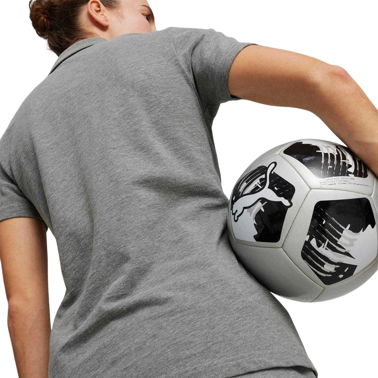 Grey - Lifestyle - Puma Womens-Ladies TeamFINAL Casuals Logo Polo Shirt