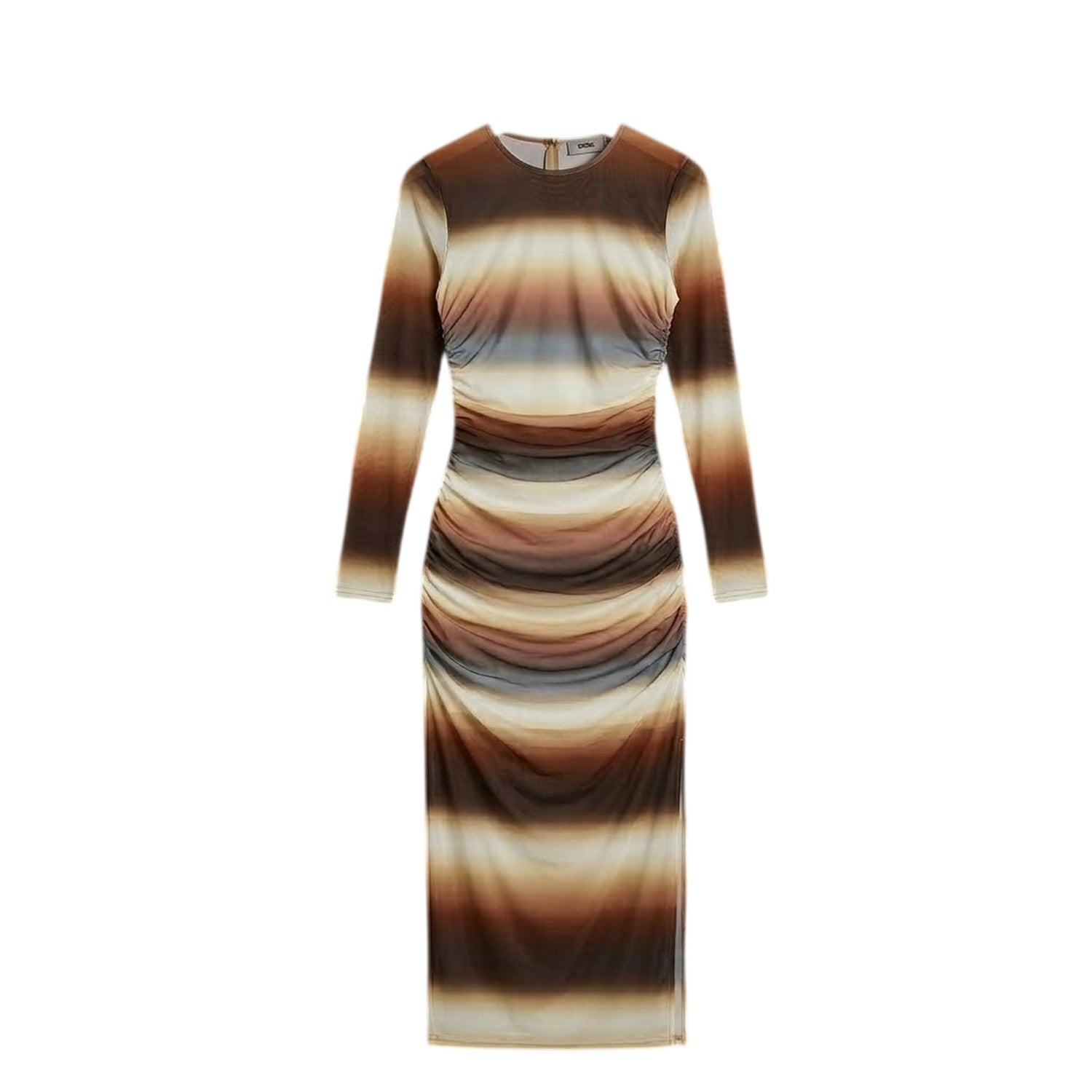 Brown - Front - AX Paris Womens-Ladies Ombre Sheer Bodycon Midi Dress