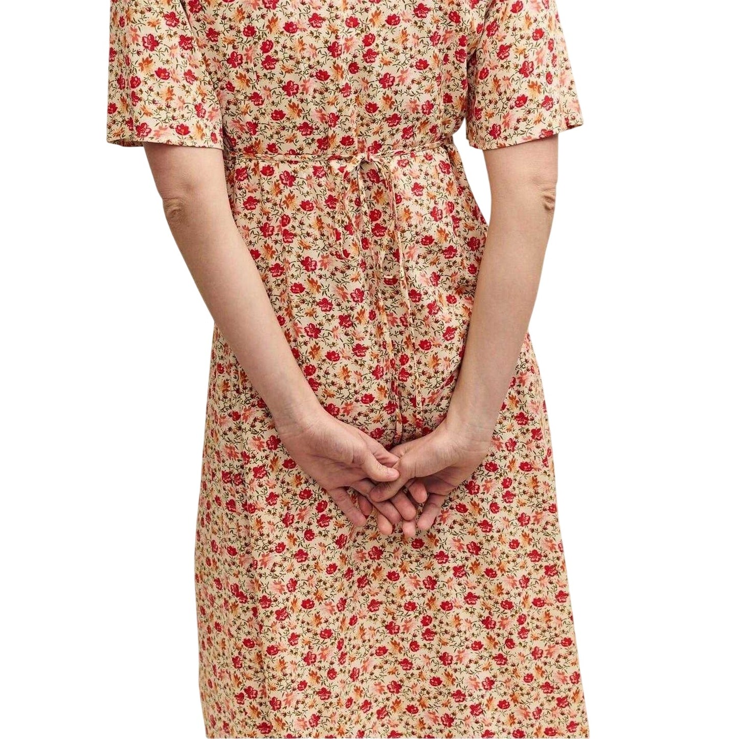 Cream - Lifestyle - Nobody´s Child Womens-Ladies Dalia Wildflower Flute Midi Dress